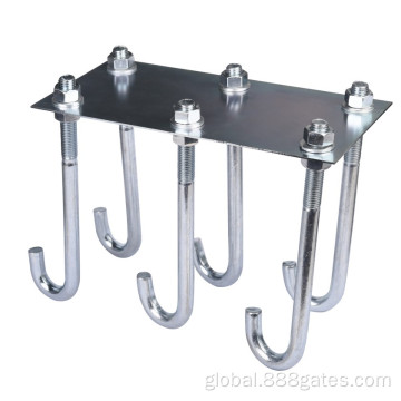 Wheels For Cantilever Gate plate with 6 hooks height adjusted bottom plate Manufactory